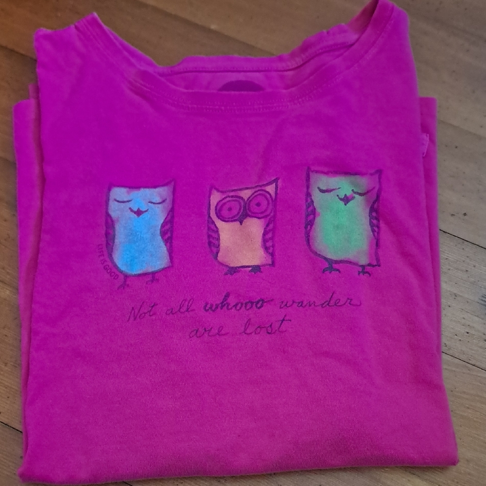 Life Is Good Fuchsia Tee
